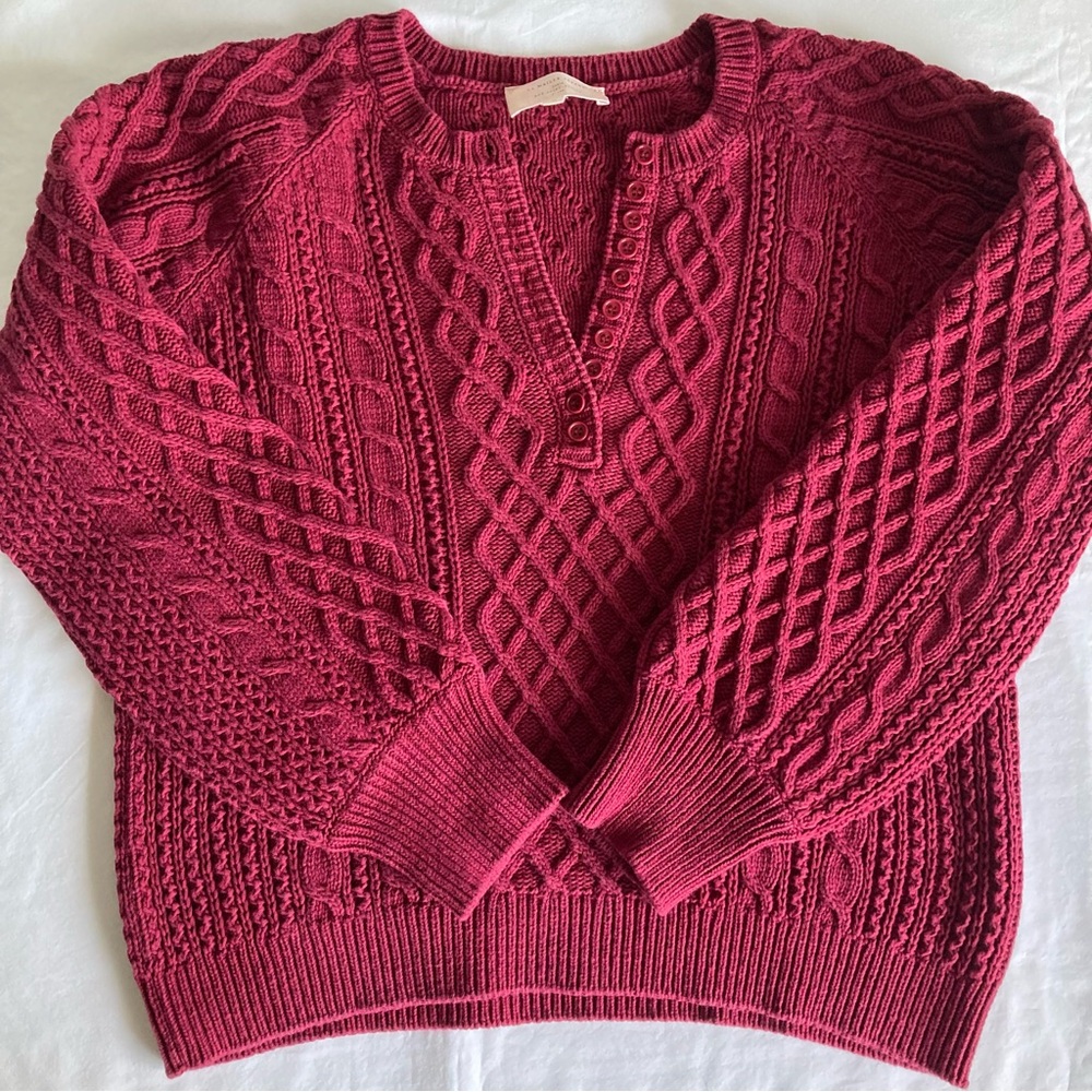 SEZANE Bree Jumper in Cherry, size M